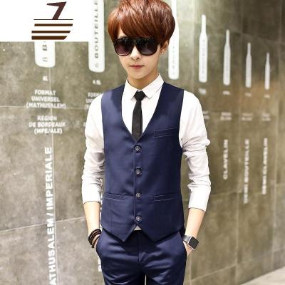 NEWLAKE加小S号XS码男装1617岁学生紧身西装马甲衬衫西裤小西服套装男款