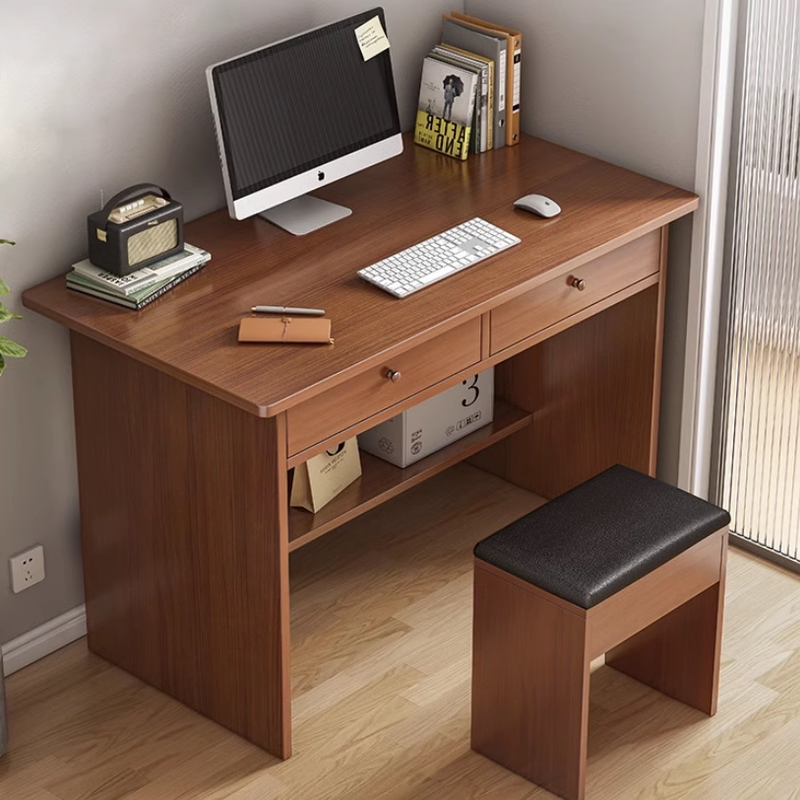 电脑桌台式小户型家用简易学生书桌学习抽屉卧室出租屋写字桌桌子