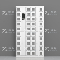 臻远ZY4031513 智能手机柜充电柜手机设备寄存柜 40门加厚板材 可视窗口