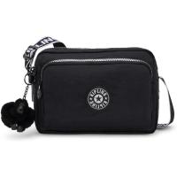 Kipling凯浦林斜挎包女大容量多口袋可调节肩带实用性强黑色