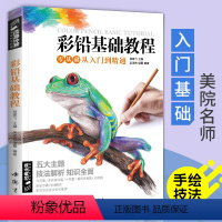 [正版]经典全集彩色铅笔画零基础入门教程材自学手绘本插画动漫临摹初学者儿童成人物书籍古风景动物多肉植物花卉美食篇画册杨