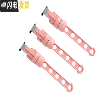 三维工匠小型旅行窗框窗外晾衣架窗台窗户免打孔挂室外防盗网窗阳台暖气片 粉色5孔衣架3个装