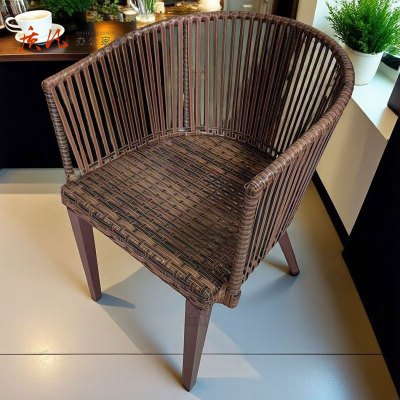 苏宁 质凡 室外藤编椅北欧防水户外创意藤编椅