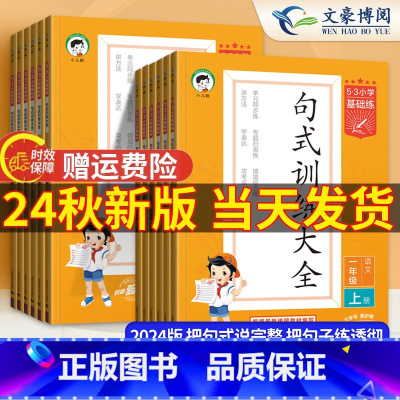 句式训练大全 语文 六年级下 [正版]2024秋 新53小学基础练句式训练大全一二年级三四年级五六年级人教版全一册通用版