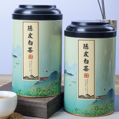 中闽与恩陈皮白茶新会陈皮福鼎白茶饼寿眉陈皮老白茶小茶饼茶叶500g