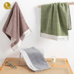 裳心毛巾-英伦格子