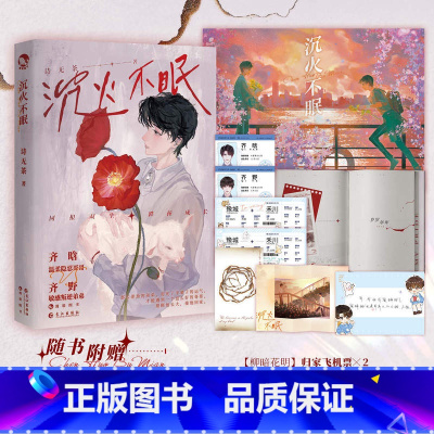 [正版]沉火不眠 诗无茶 著 温柔隐忍哥哥 齐晗 X敏感叛逆弟弟 齐野 未公开番外 青春小说实体书 新视角图书