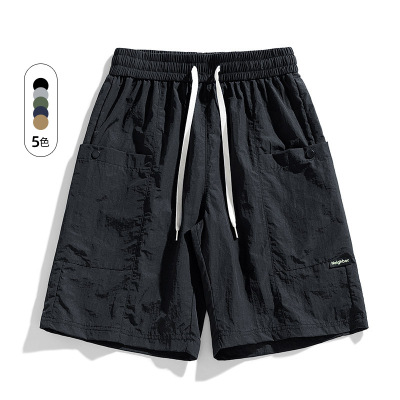 男士夏季新款五分裤速干短裤美式潮牌加肥加大码休闲男装