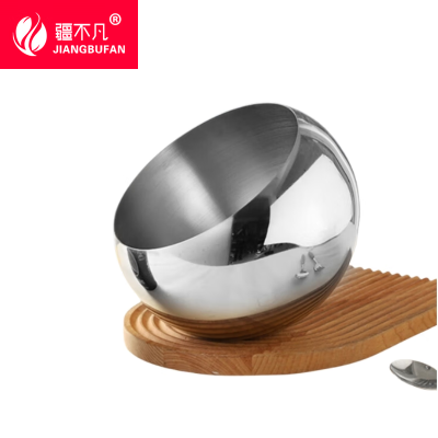 [疆不凡]不锈钢斜口调料碗18cm/个