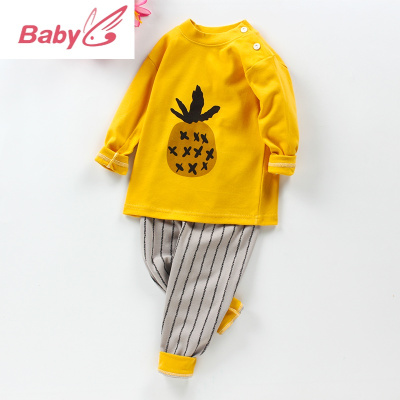 SUNTEK宝宝纯棉秋衣秋裤套装春秋冬装内衣套装婴儿男童女童儿童长袖睡衣儿童内衣