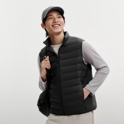 波司登新款羽绒马甲(男)B260135001 黑色