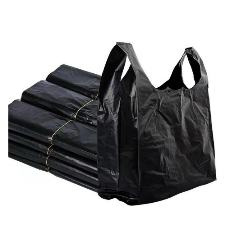 [鑫志友]黑色手提塑料袋 加厚特厚厨余垃圾袋 加厚4丝75*83cm 100个/捆
