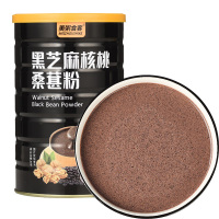 美粥食客 黑芝麻核桃桑葚粉600g罐装 黑豆粉芝麻糊粉代餐粉冲饮