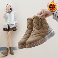 雪地靴女冬季新款加厚加绒老爹鞋休闲保暖百搭厚底棉鞋_1_85