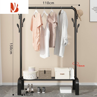 三维工匠晾衣架落地阳台室外折叠晒衣服架子家用卧室简易晾衣杆挂衣收纳架