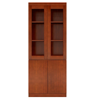 誉慧 实木饰面玻璃文件柜 双门 件