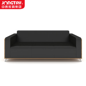 中泰(jongtay)皮艺沙发3人位办公沙发小户型客厅新中式沙发 J-SV11EX-3