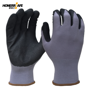 好员工 N304尼龙+丁腈磨砂15针尼龙丁腈磨砂手套12双*2