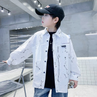 男童衬衫长袖春秋款新款韩版儿纯棉中大童上衣痞帅秋装衬衣潮