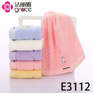 洁丽雅毛巾E3112棉卡通婴童毛巾柔软舒适吸水
