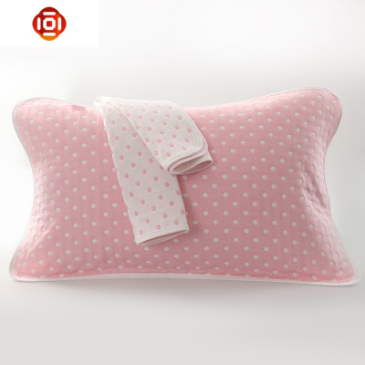 棉枕巾一对装棉纱布加大加厚枕头巾四季学生成人欧式情侣枕巾三维工匠