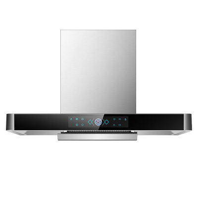 尊威顶吸式欧式大吸力深腔T型吸排油烟机体感智能清洗家用厨房|智能感应+自动清洗+智能语音播报A027