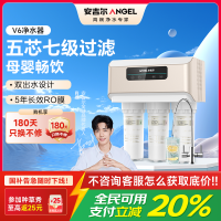 安吉尔净水器J2605-ROB60(A8)家用直饮无桶净水机厨房自来水过滤芯反渗透RO过滤V6