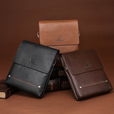 2020新款耐用仿皮商务斜挎单肩包竖款手提包潮男士公文包子母包