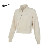 Nike/耐克卫衣运动休闲灯芯绒半拉链翻领女装套头衫DQ5939-104 C