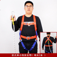 BONJEAN安全带高空作业全身户外施工保险带五点式安全装双钩安装 欧式单小勾2米