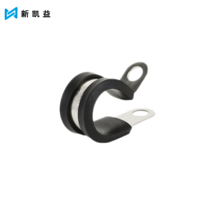 新凯益 304不锈钢管卡扣U型带连胶条骑马卡喉箍水管固定夹抱箍管夹 150mm 个