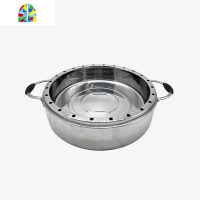 不锈钢节能锅 不锈钢蒸锅/汤锅/饭煲蒸层蒸锅蒸笼 FENGHOU 无柄(304无磁) 26cm