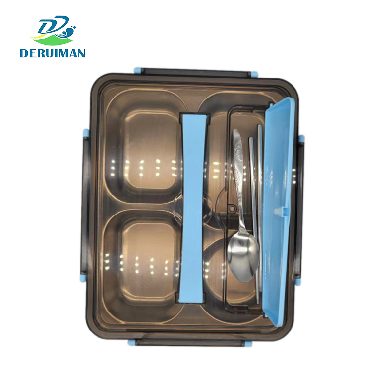 DERUIMAN不锈钢保温饭盒上班族大容量餐盒学生分格餐盘