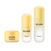 屈臣氏胶原系列护肤套装胶原弹润水200ml+乳液100ml+面霜50g