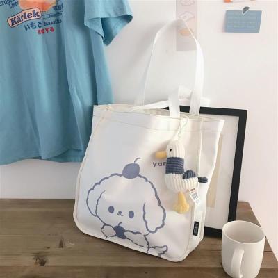 日系原宿韩版古着单肩女斜挎包韩国ins复古大容量学生上课帆布包