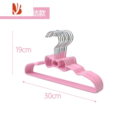 三维工匠爱心衣架可爱加粗加厚儿童家用挂衣100个新生婴儿晾衣蝴蝶结成人