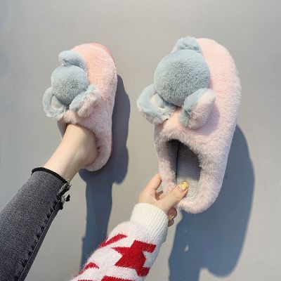 棉拖鞋女冬2020新款居家卡通可爱室内厚底家用保暖月子棉鞋冬季威珺