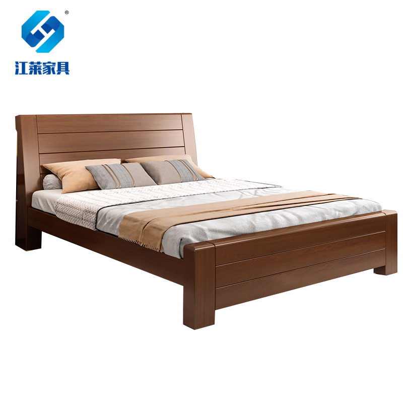 江莱新中式实木床1000*2000*420mm/JL-C10/张