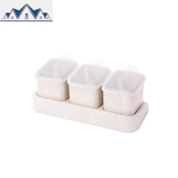 厨房组合调料盒调料罐塑料家用盐罐调味收纳盒佐料盒调味盒调味罐 三维工匠