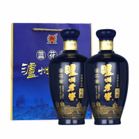 [MN]泸州老窖蓝花瓷头曲38度浓香型纯粮口粮白酒500ml*2瓶