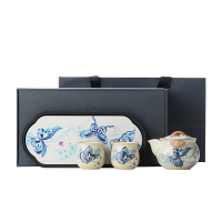 卫未来 汝窑茶具套装 一壶二杯 套