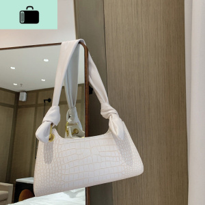 法式腋下包 女白色包包2020新款潮网红女包奶茶色小众复古法棍包NEW LAKE女士单肩包