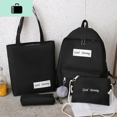 古着感少女书包大容量校园风高中学生初中生帆布双肩包女2019新款NEW LAKE