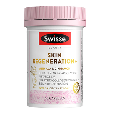 Swisse硫辛酸焕肤抗糖丸胶囊60粒/瓶装升级版 澳洲进口 膳食营养补充剂 维持肌肤水润光泽 香港保税随机发