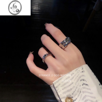 JiMi戒指女时尚个性ins潮男冷淡风轻奢设计小众高级感中性装饰朋克酷