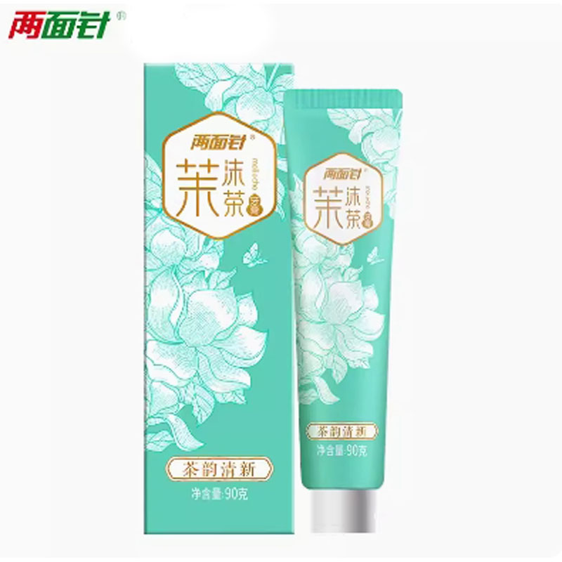 芳美达 两面针清新口味护龈龙井去火牙膏 茉沫茶90G 一支