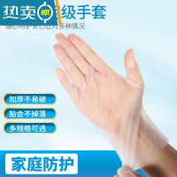 敬平手套专用乳胶加厚TPE家用美容院厨房烘焙pvc防水洗碗 新品加厚款+TPE100只盒装(食品级+家庭常备)