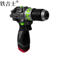 铁吉士 锂电冲击钻 电动螺丝刀 两电一充 套