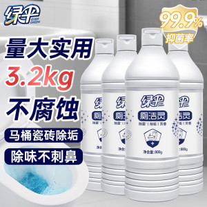 绿伞洁厕灵 卫生间厕所马桶清洁 洁厕剂 除垢芳香除菌 800g*4瓶