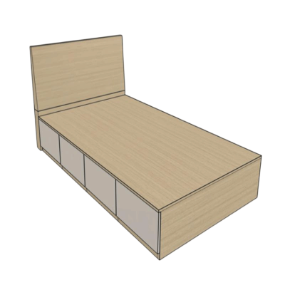 单人床 2000*1200*1100mm